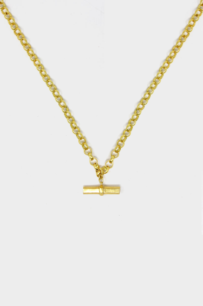 BAR Jewellery Chunky Belcher Necklace | Gold Plated – Corre Seattle